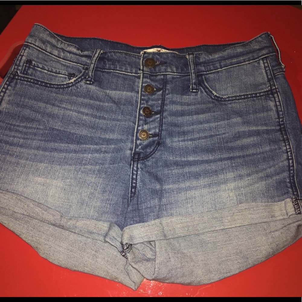 Hollister SZ 9 W 29 button jeans short 5 pocket